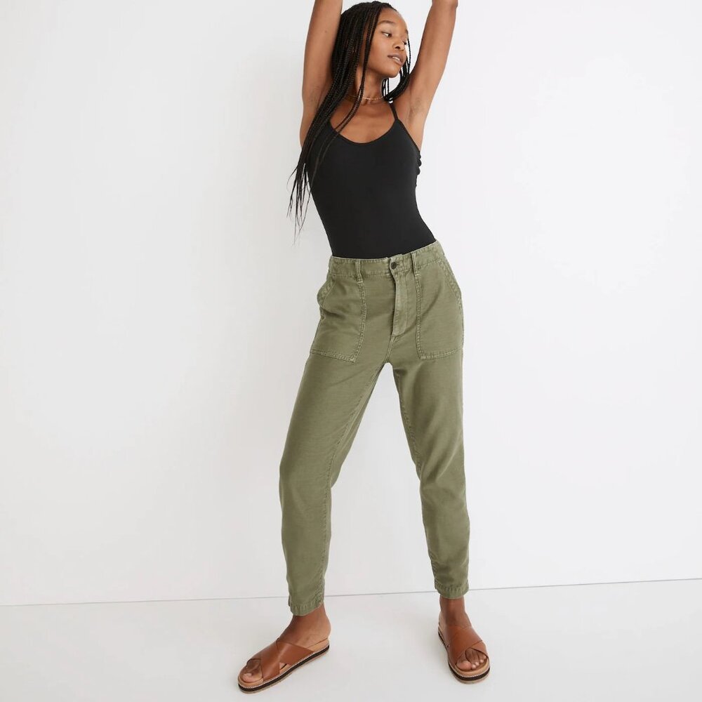Madewell Curvy Griff Tapered Fatigue Pants
